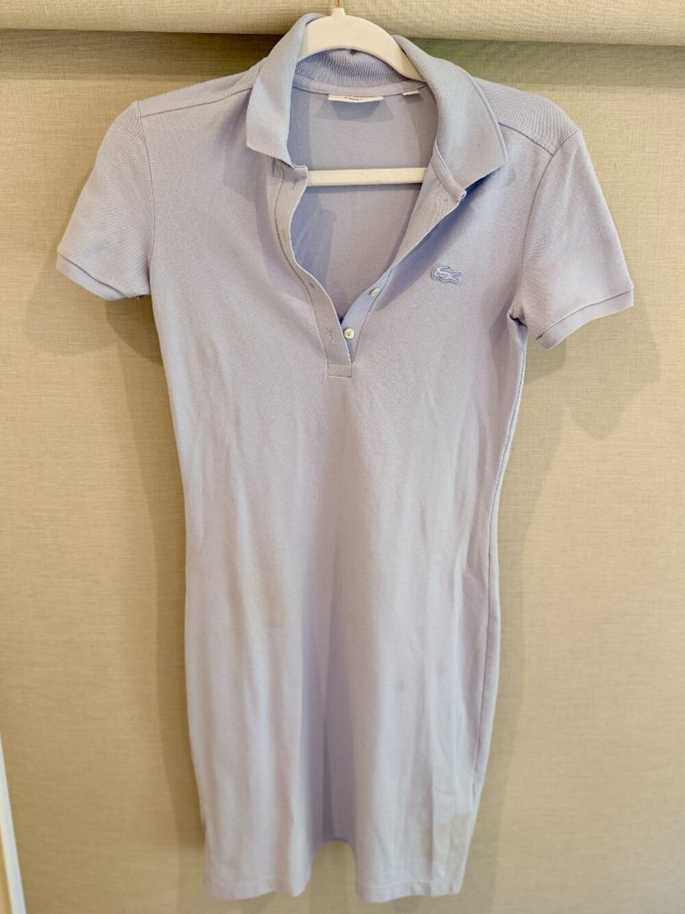Lacoste Light Blue Slim Fit Polo Dress Size 32